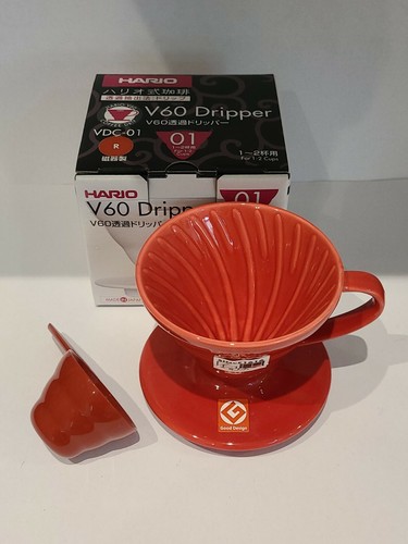 Hario v60 vdc ceramic - v60, vdc-01-r